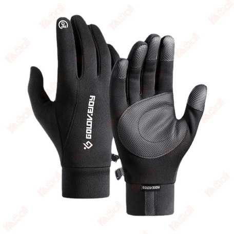 men's black winter cycling gloves